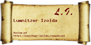 Lumnitzer Izolda névjegykártya